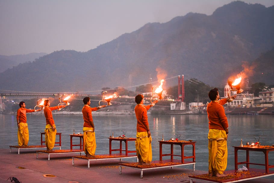 ganga arti images varanasi