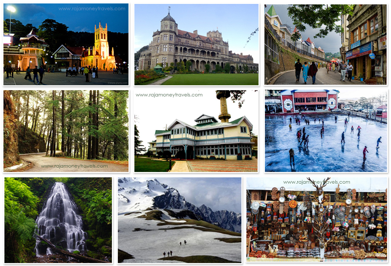 shimla places collage image