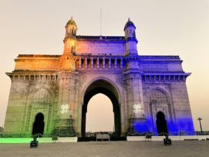 night view of gateway of india