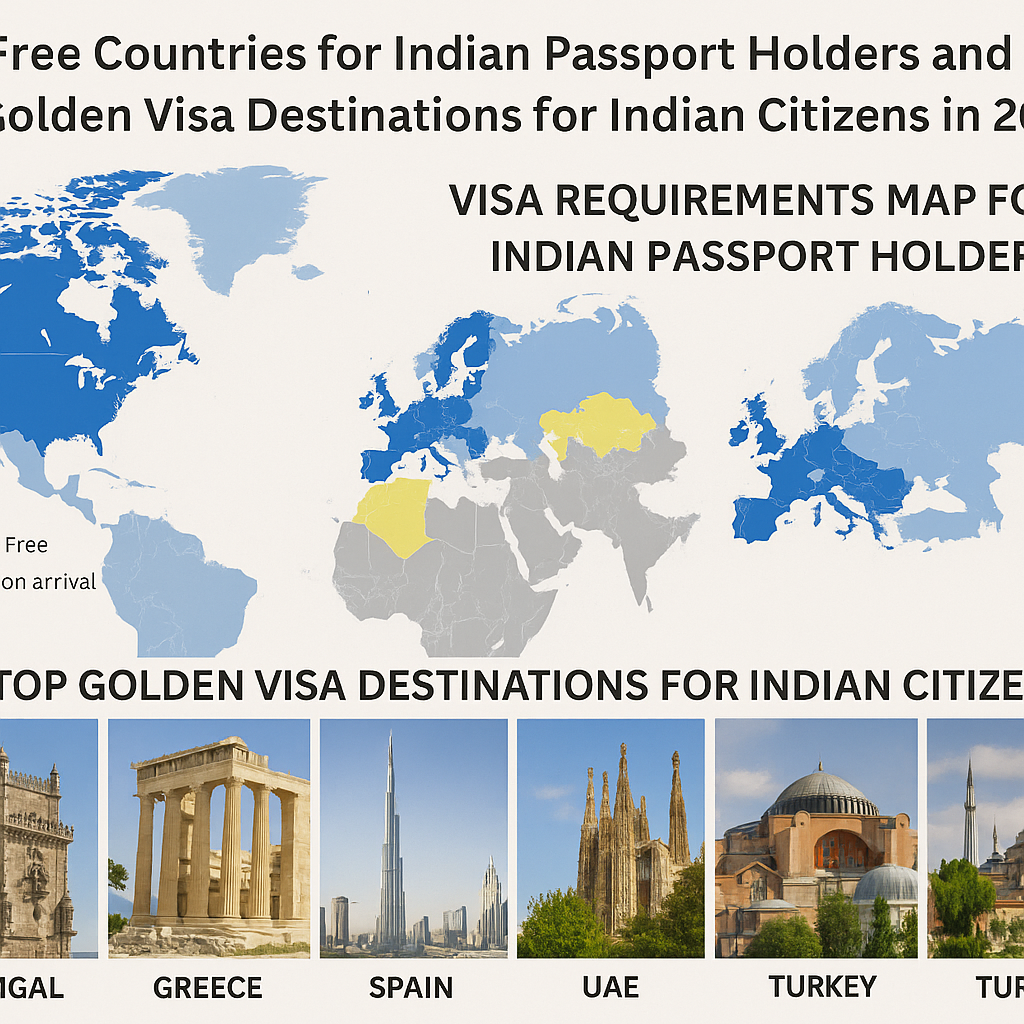 visa free and golden visa countries for indian in 2025